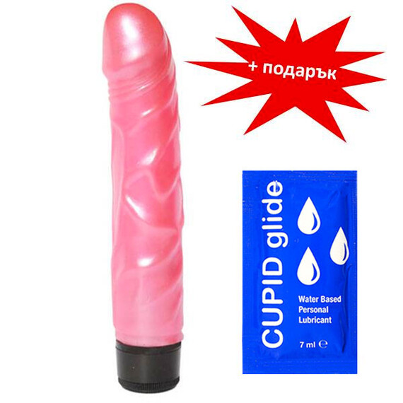 Голям венозен вибратор Casanova Pink Boy + подарък лубрикант  Реалистични вибратори
