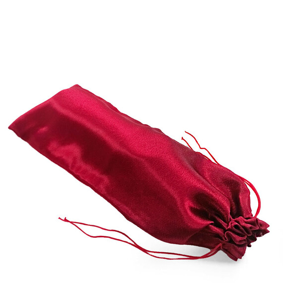 Сатенен плик за съхранение на играчки в червен цвят 30x10cm  Аксесоари за жени