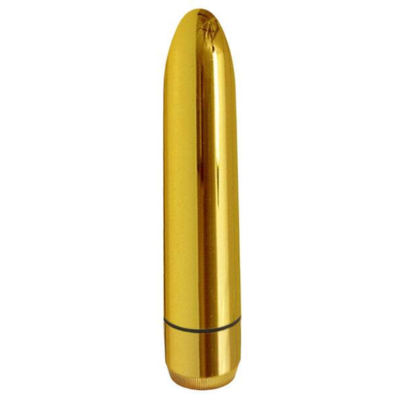 Златист класически  вибратор Gold Lover  Класически вибратори