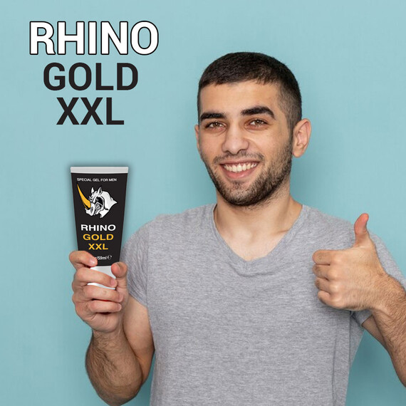 Гел за увеличаване на пениса Rhino Gold XXL + Rhino Капсули за уголемяване на пениса  Уголемяване на пениса