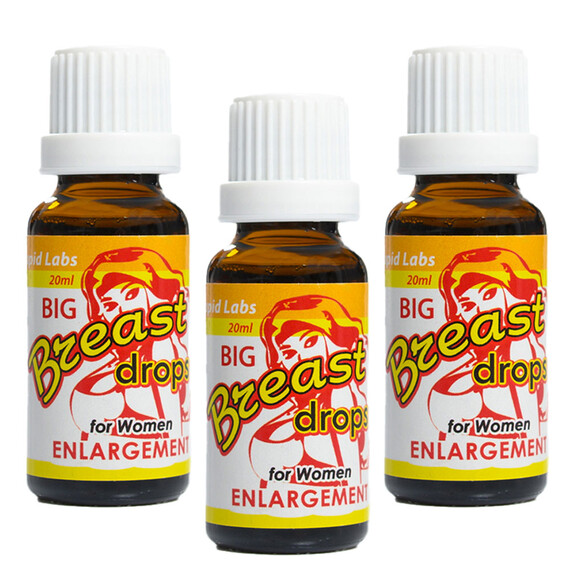 3 x Капки за уголемяване на бюста Big Breast drops  Уголемяване на бюста