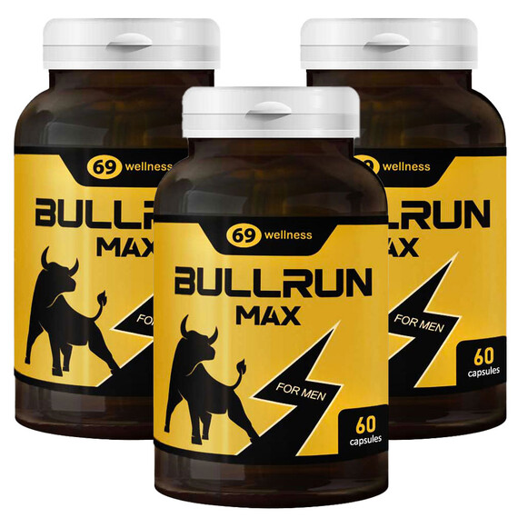 3 x BULLRUN капсули секс стимулант за мъже  Ерекция