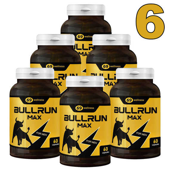 6 x BULLRUN капсули секс стимулант за мъже  Ерекция