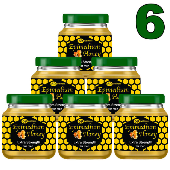 6 x Възбуждащ мед Епимедиум за мъже, Epimedium Honey for men - 6x40гр.  Ерекция