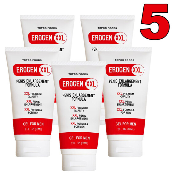 5 x Гел за уголемяване на пениса Erogen  XXL BIG 5x60ml  Уголемяване на пениса