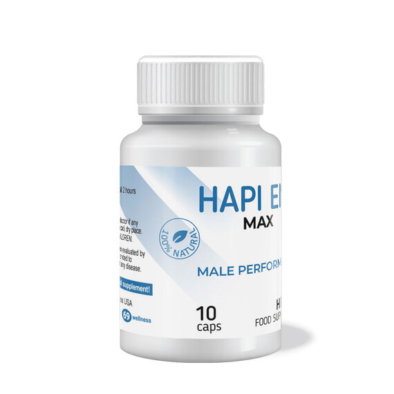 Hapi End Max за подобряване на ерекцията - 10 капсули  Ерекция секс стимуланти Hapi End Max за подобряване на ерекцията - 10 капсули  Ерекция секс стимуланти