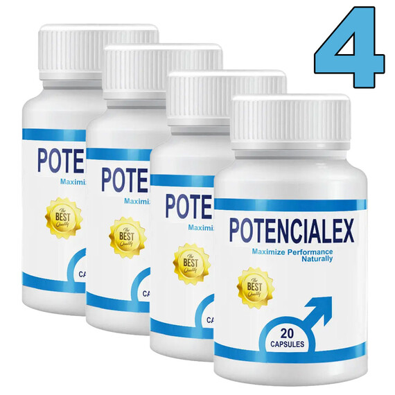 4 x POTENCIALEX капсули секс стимулант за мъже  Ерекция