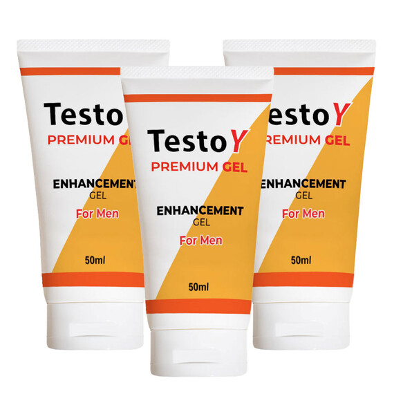 3 x Testoy Premium Gel - гел за ерекция 3x50мл.  Ерекция