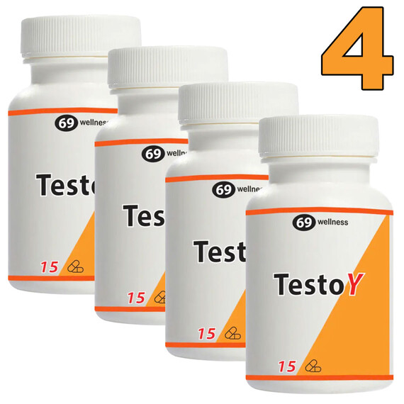 4 x TestoY за Силна Ерекция 4x15 капсули  Ерекция
