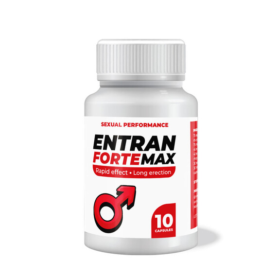 Entran Forte Max за ерекция - 10 капсули  Ерекция секс стимуланти