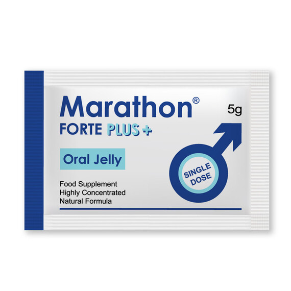 Marathon Forte Plus Oral Jelly - ядящо се желе за мъже - 20 броя  Ерекция секс стимуланти Marathon Forte Plus Oral Jelly - ядящо се желе за мъже - 20 броя  Ерекция секс стимуланти