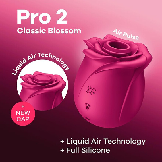 Satisfyer - Air Pulse Pro 2 Classic Blossom Вибратор  Вибратори Бестселъри