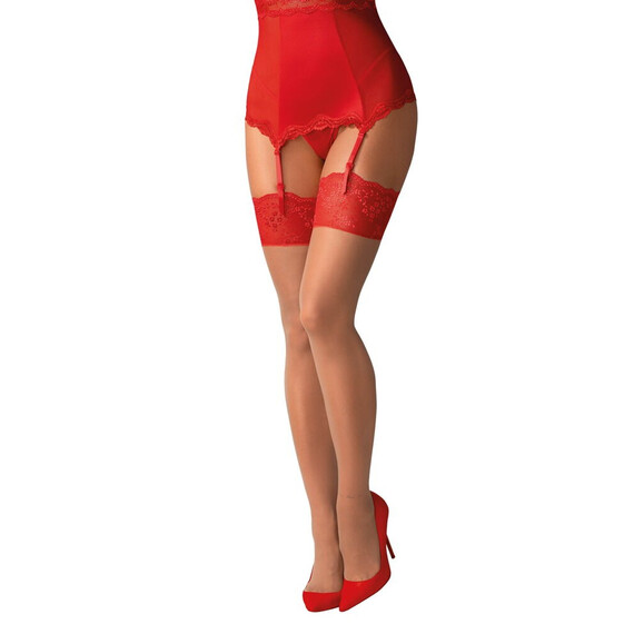 Чорапи с Червена Дантела – Съблазнителен Акцент за Вашата Визия! мнения и цена с намаление от sex shop