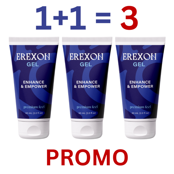 Промоция 1 + 1 = 3! EREXON GEL - Гел за Ерекция мнения и цена с намаление от sex shop
