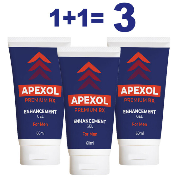 1 + 1 = 3 Apexol Premium RX - Гел за ерекция - 60мл мнения и цена с намаление от sex shop