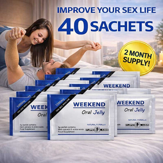 40бр. Ядящо се желе за ерекция WEEKEND Oral Jelly 5grснимка 2
