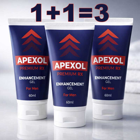 Снимка на 1 + 1 = 3 Apexol Premium RX - Гел за ерекция - 60мл