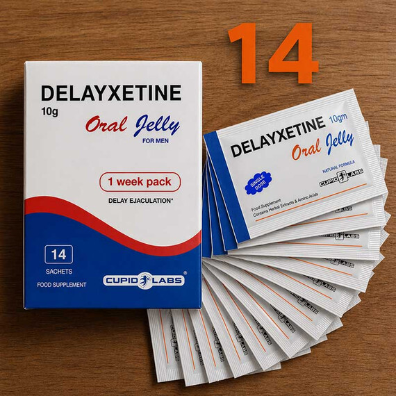 Орално желе за забавяне на еякулацията Delayxetine 14 брояснимка 2