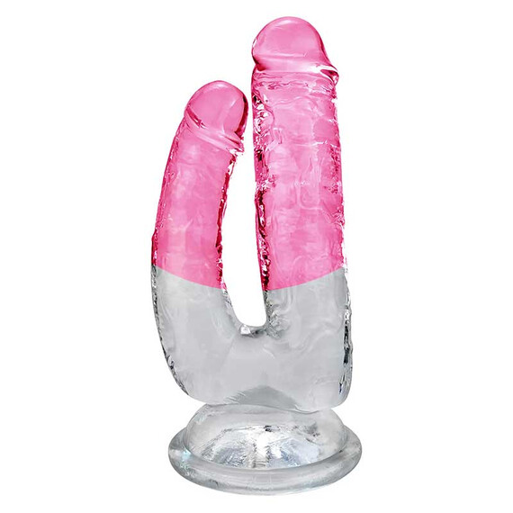 Луксозен двоен дилдо за жени с елегантен дизайн Red