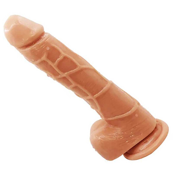 Луксозен реалистичен дилдо L от медицински TPE с вакуумна основа