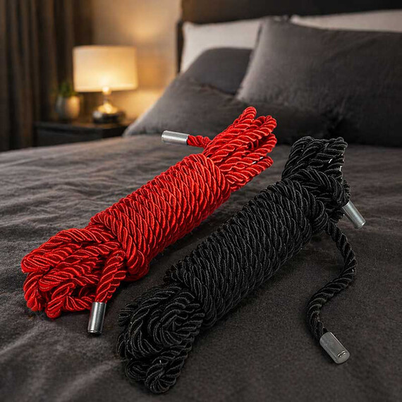 Комплект BDSM въжета за връзване 2х9м