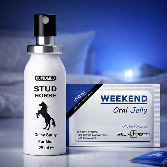 Снимка на Задържащ спрей + Желе за мощна ерекция WEEKEND