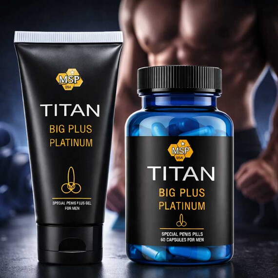 TITAN XXL ПРОМО Titan Gel + Titan Pills капсули за Уголемяване на пениса