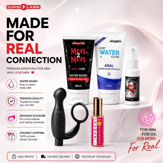 M2M Ultimate Gay Pleasure Kit – промо комплект за анален комфорт, мъжко привличане и P-зона удоволствие