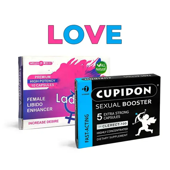 Cupidon Капсули за ерекция 5 бр.+ Възбуждащи капсули за жени LadyagrA 10бр.снимка 2
