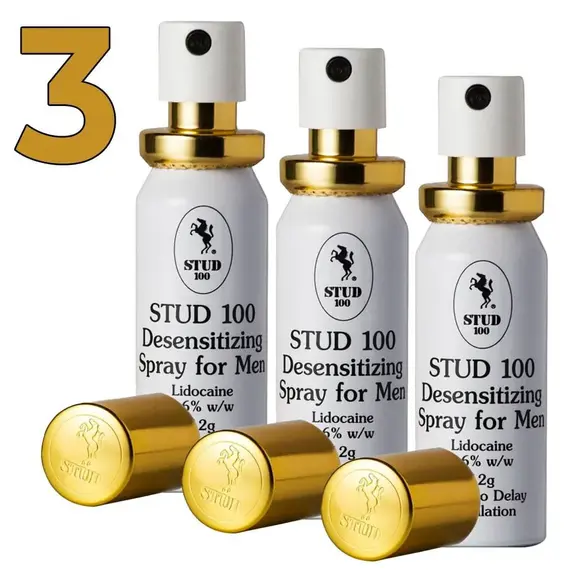3бр. Спрей за задържане на еякулацията Stud 100