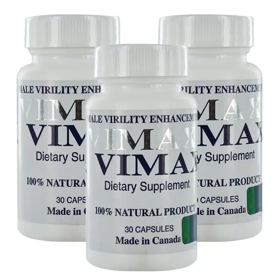 3 x Vimax капсули за уголемяване на пениса и по-добра ерекция