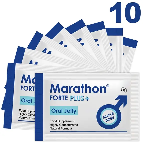 Marathon Forte Plus Oral Jelly - ядящо се желе за мъже - 10 броя