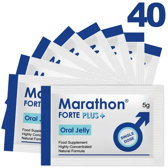 Marathon Forte Plus Oral Jelly - ядящо се желе за мъже - 40 броя