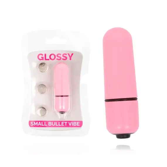 GLOSSY - SMALL вибро куршум вибратор розов