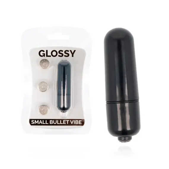 GLOSSY - SMALL вибро куршум вибратор черен