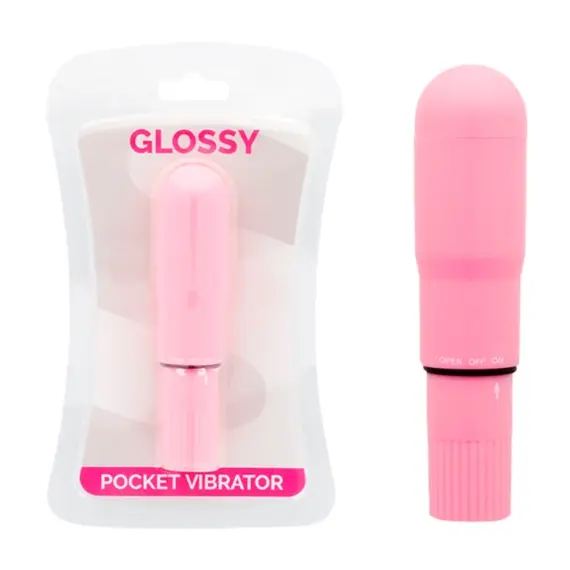 GLOSSY - POCKET вибратор розов