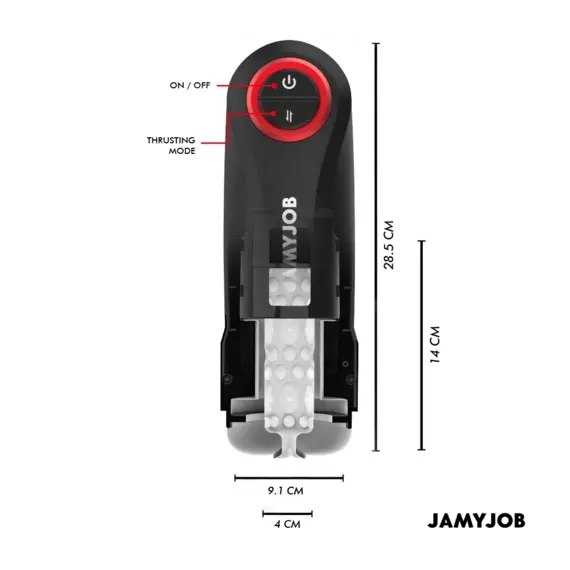 JAMYJOB - GRAVITY автоматичен вагина мастурбатор 5 тласкащи режима и звуков ефект