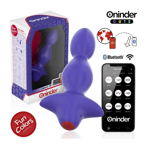 ONINDER CUTE - LOVE BUTT вибриращ анална тапа разширител - FREE WORLDWIDE приложение