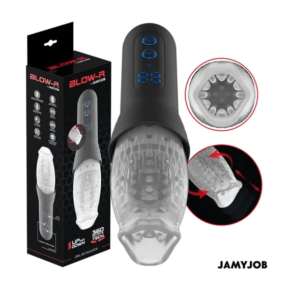 JAMYJOB - BLOW-R мастурбатор с тласкащи и ротация