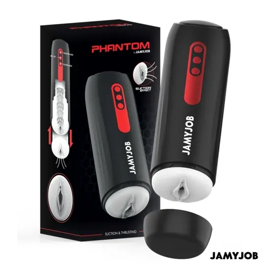 JAMYJOB - PHANTOM автоматичен вагина мастурбатор 5 вакуумна стимулация и тласкащи режимаснимка 2