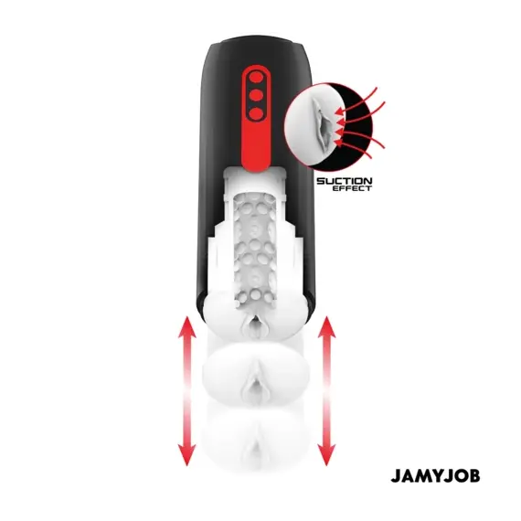JAMYJOB - PHANTOM автоматичен вагина мастурбатор 5 вакуумна стимулация и тласкащи режимаснимка 3