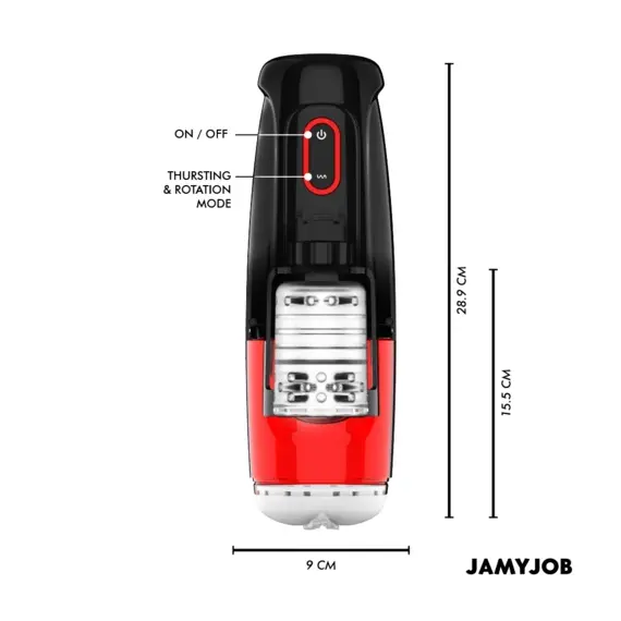 JAMYJOB - STORM автоматичен вагина мастурбатор 10 ротация и тласкащи режимаснимка 3