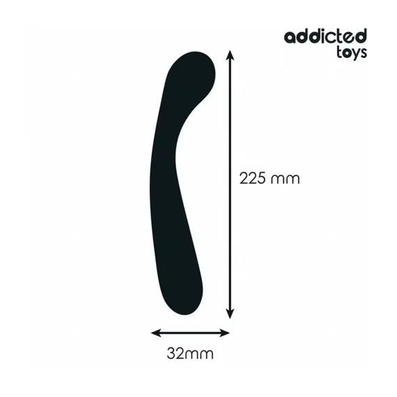 ADDICTED - Двоен анален масажор силиконов 22.5 смснимка 3