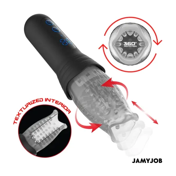 JAMYJOB - BLOW-R мастурбатор с тласкащи и ротацияснимка 3