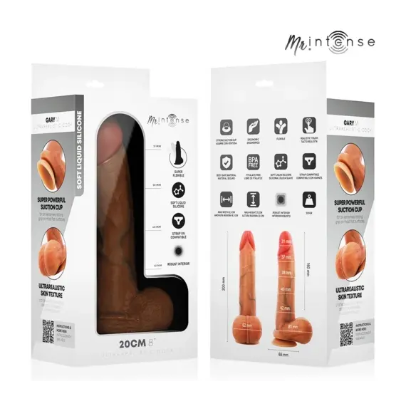 MR INTENSE - GARY M ултрареалистичен силиконов COCK с тестиси 20 см диаметър 4.2 смснимка 3