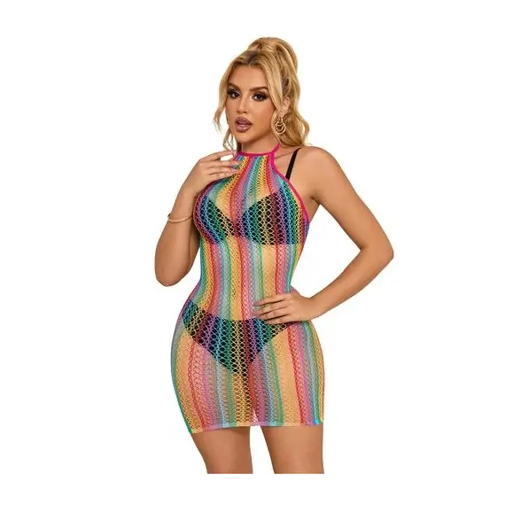 SUBBLIME - 952341 RAINBOW мрежеста рокля универсален размерснимка 4