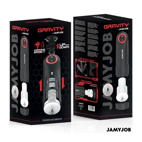 JAMYJOB - GRAVITY автоматичен вагина мастурбатор 5 тласкащи режима и звуков ефектснимка 5