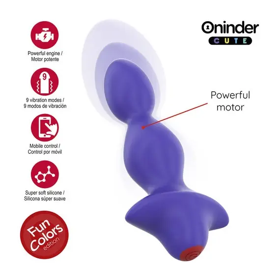 ONINDER CUTE - LOVE BUTT вибриращ анална тапа разширител - FREE WORLDWIDE приложениеснимка 5