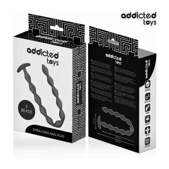 ADDICTED - EXTRA дълъг силиконова анална тапаснимка 5