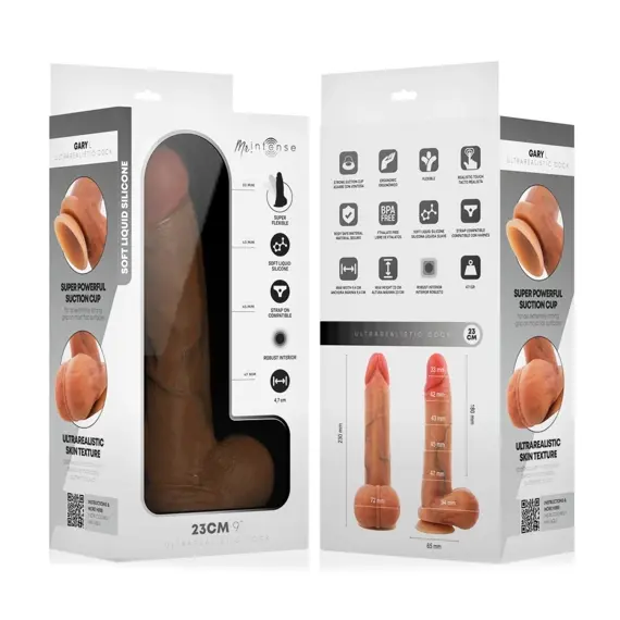 MR INTENSE - GARY L ултрареалистичен силиконов COCK с тестиси 23 см диаметър 4.7 смснимка 2